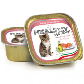  Пастет за малки котенца HEALTHY MEAT All days Kitten Salmon с прясна сьомга
